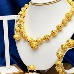 GEHNEY Joy of Jewels Gold-Plated Stainless Steel Necklace and Earrings-picture-23