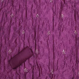 KALINI Embroidered Unstitched Dress Material image 4