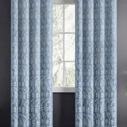 haus & kinder Grey & White 2 Pieces Printed Jacquard Room Darkening Door Curtains-picture-41