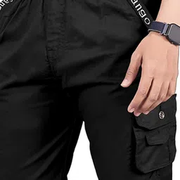 WINSUNITY Men Regular Fit Mid-Rise Cargo Shorts image 4