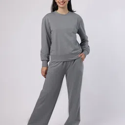 BLANC9 Round Neck Sweatshirt	With Trousers Co-Ords-picture-22