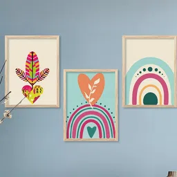 walllane Modern Wall Art With Frame Home Decor Wall Painting For Living Room Office Bedroom image 2