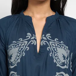 AKKRITI BY PANTALOONS Print A-Line Midi Dress image 4