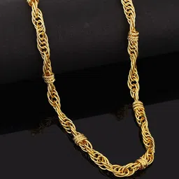 SANAA CREATIONS Unisex Brass Gold-Plated Antique Chain-picture-20