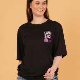 LECOWAR Women Pack of 2 Regular Fit Drop-Shoulder Sleeves T-shirt-picture-27