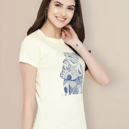 Metronaut Women Typography 2 Printed T-shirt image 4