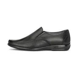 Inflation Men Textured Leather Cushioned Footbed Square Toe Formal Slip-On Shoes image 5