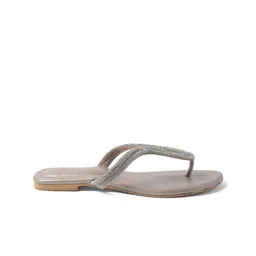 CHY Women Embellished Open-Toe Flats image 2