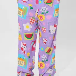 The Souled Store Girls Floral Printed Trousers-picture-36