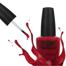 FYORR Long Lasting Nail Polish-15ml- Red Apple-picture-4