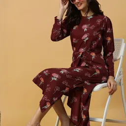 Oxolloxo Floral Print A-Line Dress-picture-40