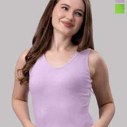 Friskers Women Pack Of 2 Solid V-Neck Cotton Tops-picture-42