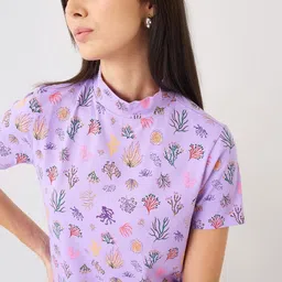 SPYKAR Women Conversational Print Cotton Top image 5