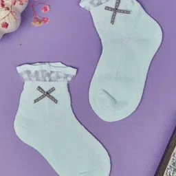 NESKA MODA Girls Frill Lace Ankle-Length Socks-image-30