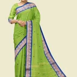 The Chennai Silks Ethnic Motifs Woven Design Zari Patola Saree-picture-31