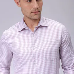 the indian garage co. x luxe Luxe by TIGC Men Spread Collar Gingham Checked Cotton Slim Fit Formal Shirt-picture-38