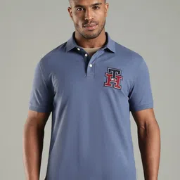 Tommy Hilfiger Men Solid Polo Collar T-shirt image 1