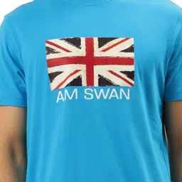 AMSWAN Men Printed Applique T-shirt image 2