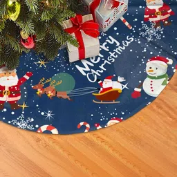 Ascension Blue Christmas Tree Skirt Base Mat Festive Decor-picture-19