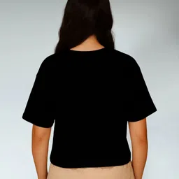 FBAR Women Pack of 2 Solid Pure Cotton Oversized T-shirts image 2