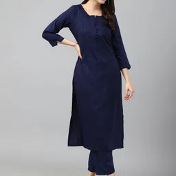 KALINI Women Straight Regular Straight Kurta with Trouser-picture-12