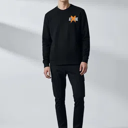 Manlino Men Typography Printed Sweatshirt image 4