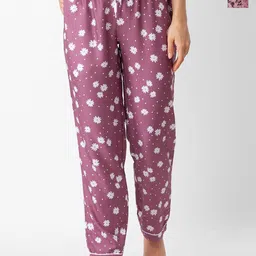 FashionRack Women Pack of 2 Printed Mid-Rise Lounge Pants-picture-30
