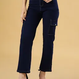 V-Mart Women Straight Fit Mid-Rise Cotton Jeans-image-52