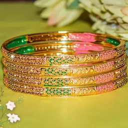 Anshi Creations Brass Gold Plated Bangle-picture-35