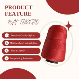 ne neptune Cricket Bat Handle Nylon Thread for Bat Protection – Durable Red Thread Cricket Nylon image 5