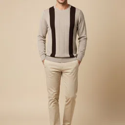 Mast & Harbour Men Colourblocked Pullover-picture-22