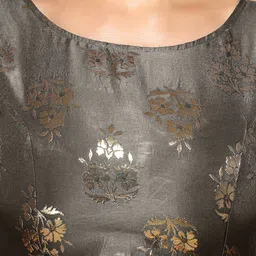 Oomph! Woven Design Jacquard Traditional Saree Blouse image 2