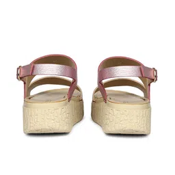 Saint G Leather Wedge Sandals with Buckles image 2