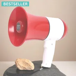 syara Handheld (Megaphone with Recorder) (Bhopu Talk Record Play) & Siren MusicKU212 Handheld (Megaphone with Recorder) Siren Music Loud Speaker for AnnouncingKU212 Outdoor, Indoor PA System image 1