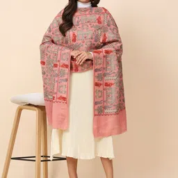 Pashmoda Ethnic Motifs Embroidered Woolen Shawl-picture-13