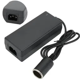 BAHUNAMI AC to DC Power Adapter Converter | 220V to 12V-10A-120W | Car Cigarette Lighter Socket Charger with Pipe | Suitable for Digital Car Air Compressor & Home Use (Black) image 1