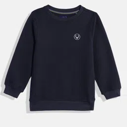 Allen Solly Junior Boys Self Designed Round Neck Sweatshirt-picture-22