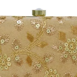 Rapid Costore Embroidered Embellished Box Clutch image 4