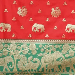 flaher Woven Design Zari Banarasi Saree image 3