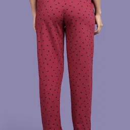 Kryptic Pack Of 2 Printed Pure Cotton Relaxed-Fit Mid-Rise Lounge Pants image 2