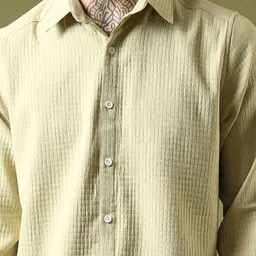 THE BEETEL HOUSE Men Standard Self Design Casual Shirt image 5