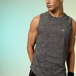 HRX by Hrithik Roshan Self Design Sleeveless Rapid-Dry Yoga T-shirt-picture-11