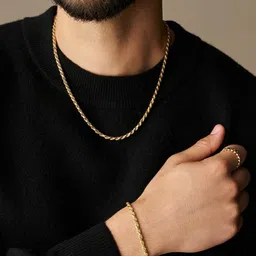 LITCHI Gold-Toned Stainless Steel Necklace image 4