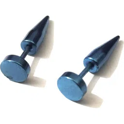 Vaiseema Unisex Blue Stud Earrings-image-24