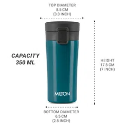 Milton Teal Stainless Steel Thermosteel Vacuum Insulated Glossy Cups And Mugs image 5
