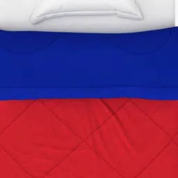 home expressions Red & Blue AC Room 150 GSM Single Bed Comforter image 5