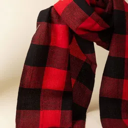 KUSVAA Unisex Checked Merino Wool Mufflers image 3