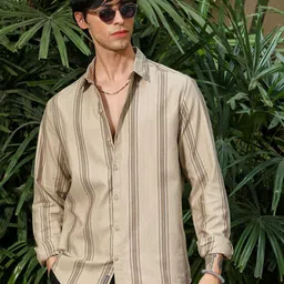 Campus Sutra Men Comfort Multi Stripes Striped Casual Shirt-picture-45