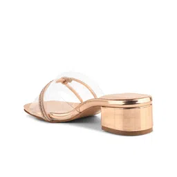 DressBerry Textured Party Block Sandals image 5