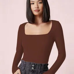 Dream Beauty Fashion Shakira Square Neck Fitted Top-picture-10